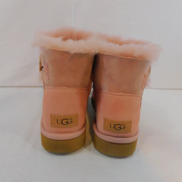 Ugg Bailey Button II Suede Water Resistant Pink Boots Size 6 Women New - Picture 10 of 10